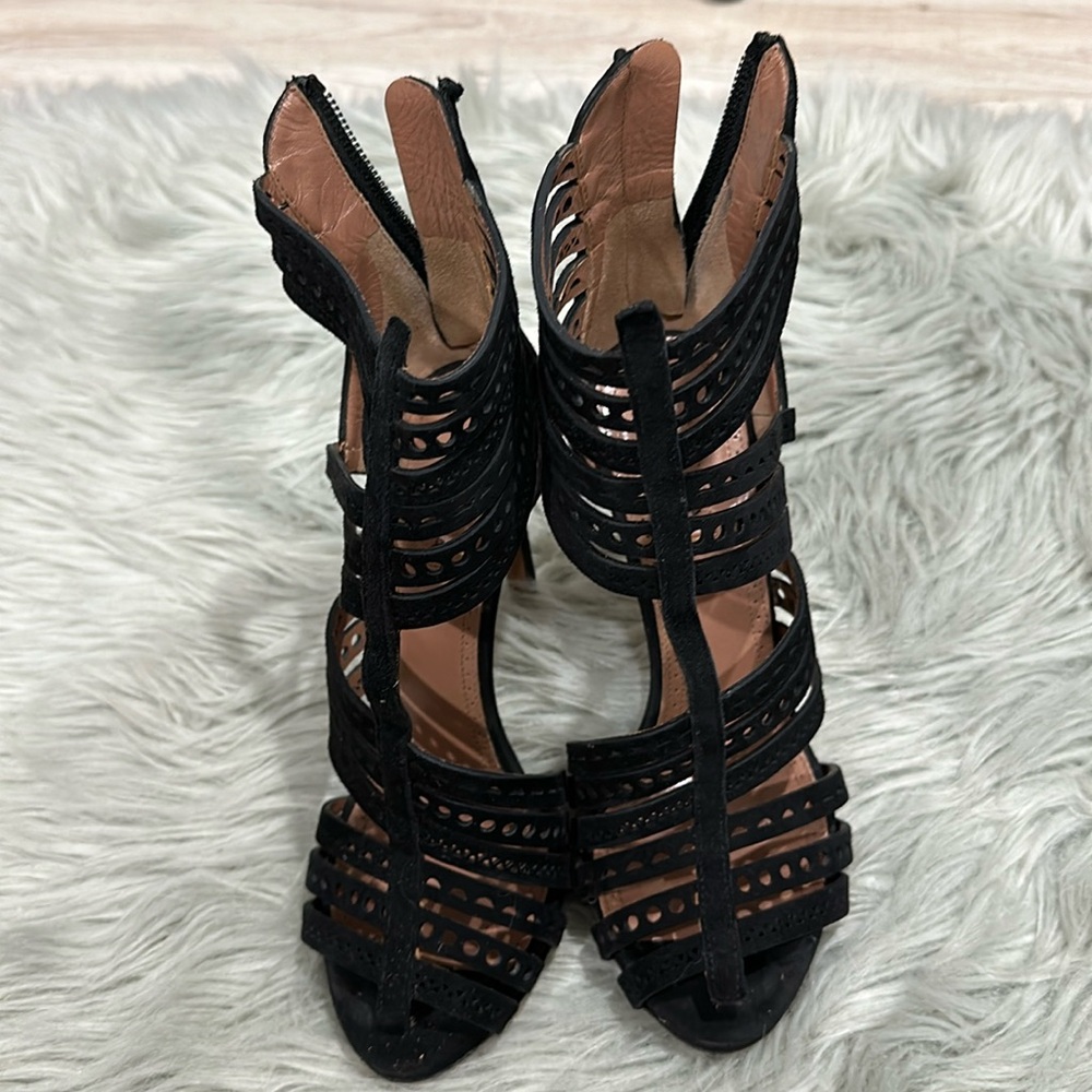 Gently worn Alaia suede heels. Size 35.5